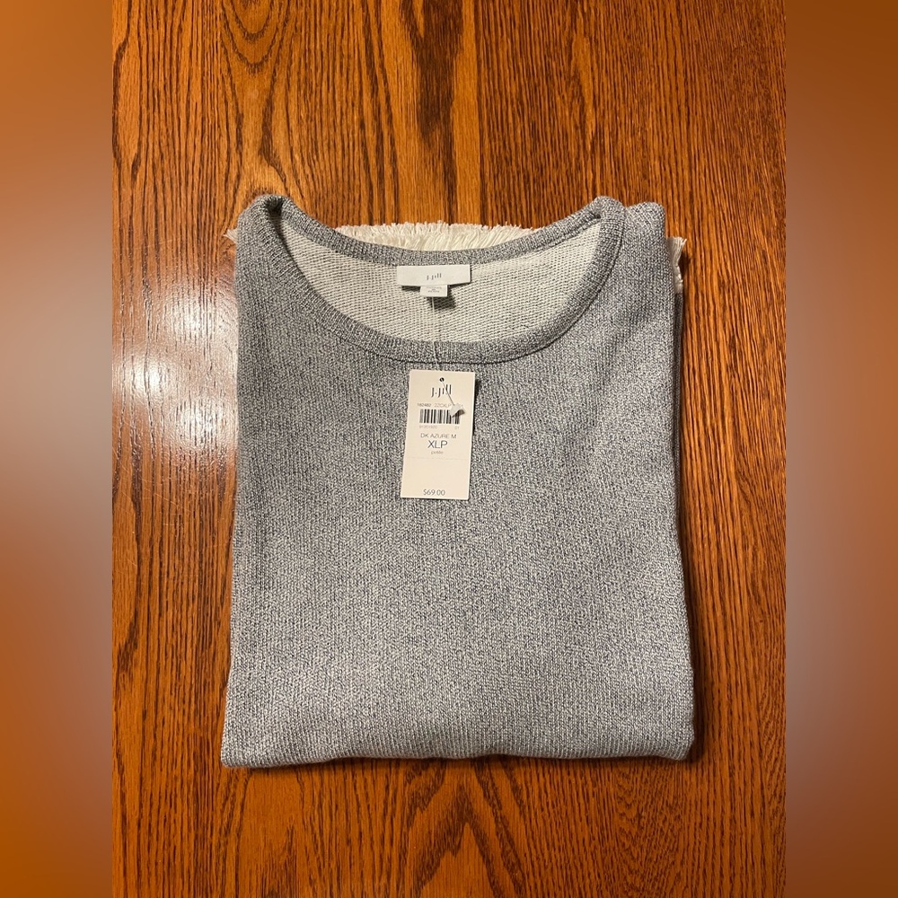 J JILL FRINGE SWEATER